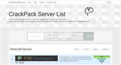 Desktop Screenshot of crackpackserver.com