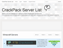 Tablet Screenshot of crackpackserver.com